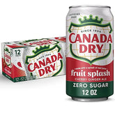Canada Dry Fruit Splash Zero Sugar - 12 Fl. Oz./355mL case